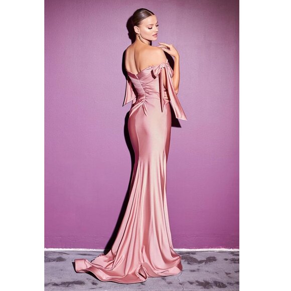 Light Blue Off The Shoulder Formal Prom Long Evening Dress 12 - Picture 5 of 5
